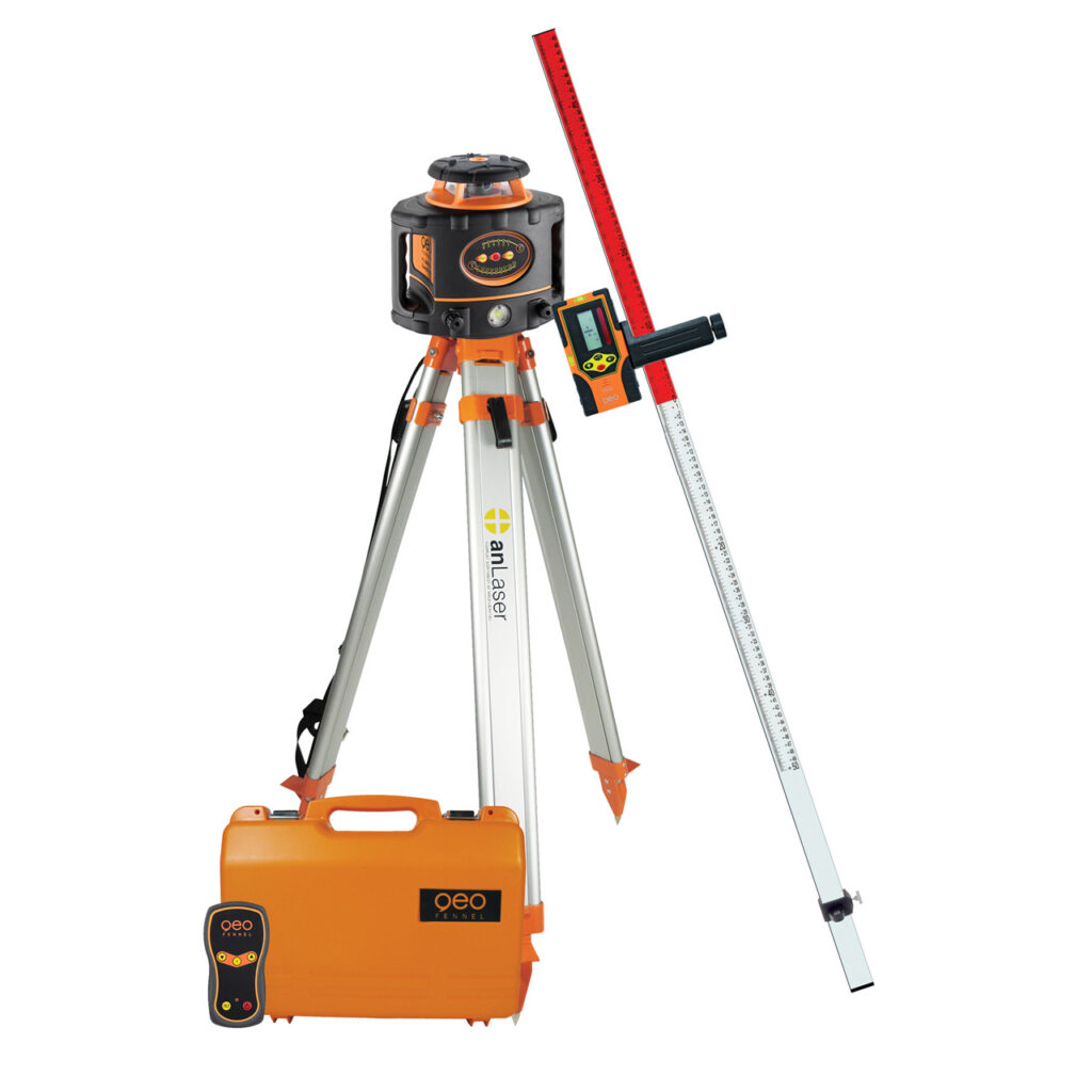 geoFENNEL Rotationslaser FL300 HV-G m/FR 45 komplet